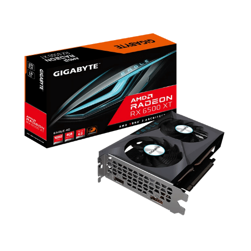 Gigabyte RX 6500 XT Eagle 4GB GDDR6 Graphics Card GV-R65XTEAGLE-4GD Gigabyte RX 6500 XT Eagle 4GB GDDR6 Graphics Card GV-R65XTEAGLE-4GD